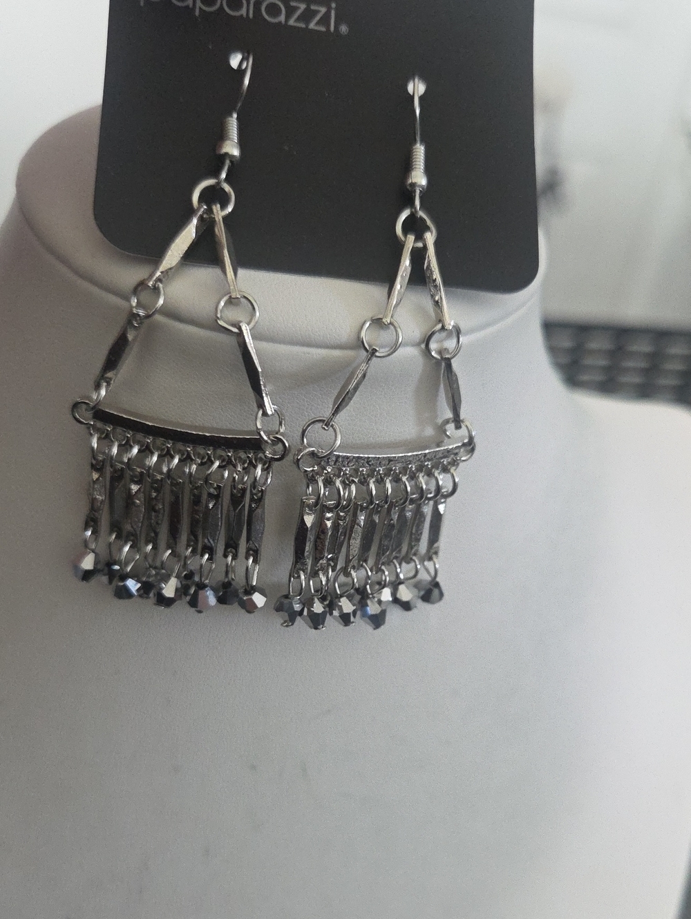 Paparazzi Wherd Ever I May Roam Silver Earrings NWT